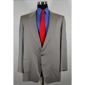 LeBaron 44L Sport Coat Blazer Suit Jacket Gray Pin